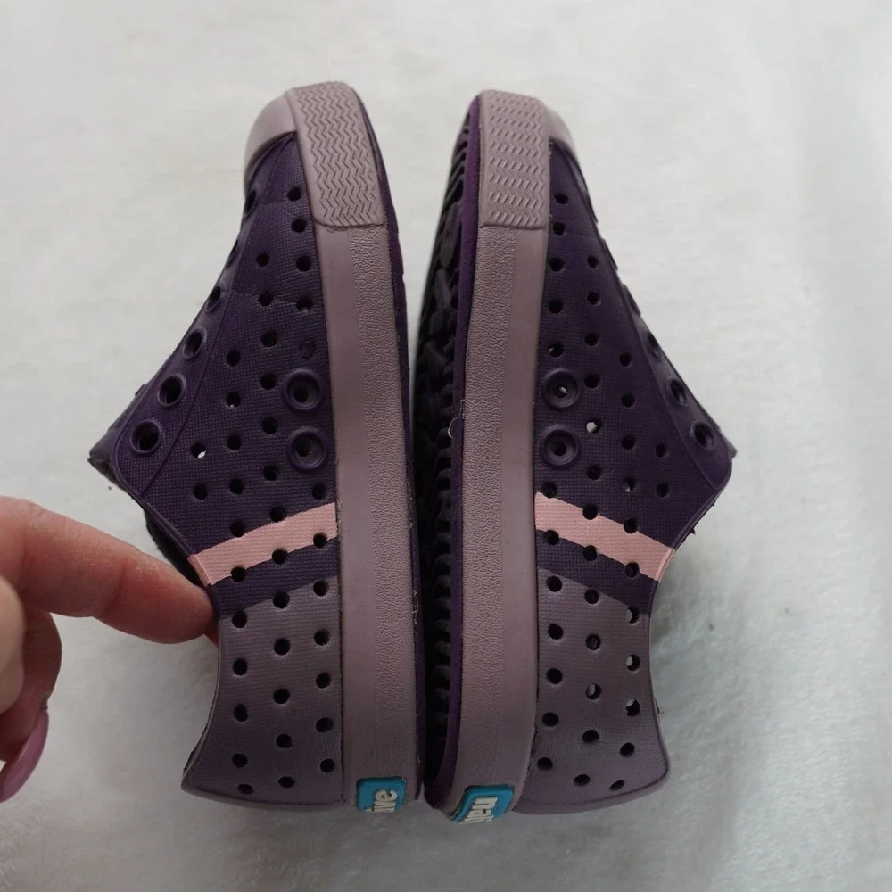Kids Native Shoes Jefferson Purple Slip-On Sneakers‎ Size C6